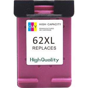 Wiederaufbereitete Tintenpatrone HP 62XL – mehrfarbig, hohe Kapazität (C2P07AE)