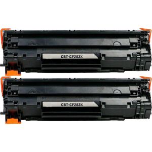 Kompatible Tonerkartuschen HP 83X – Schwarz, hohe Kapazität, 2er-Pack (CF283X)