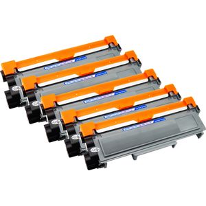 Kompatible Tonerkartuschen Brother TN2320 – Schwarz, hohe Kapazität, 5er-Pack (ersetzt TN2310)