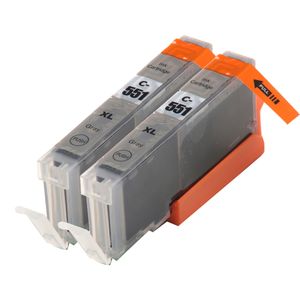 Kompatible Tintenpatronen Canon CLI-551XL – Grau, hohe Kapazität, 2er-Pack
