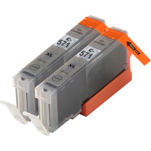 Kompatible Tintenpatronen Canon CLI-571XL – Grau, hohe Kapazität, 2er-Pack