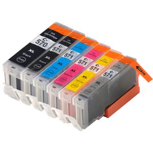Kompatible Tintenpatronen Canon PGI-570XL & CLI-571XL – hohe Kapazität, 6er-Pack