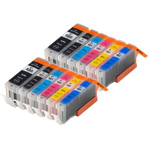 Kompatible Tintenpatronen Canon PGI-580XXL & CLI-581XXL – superhohe Kapazität, 12er-Pack