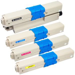 Kompatible Tonerkartuschen Oki C301, C321 – 4er-Pack