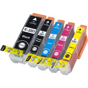Kompatible Tintenpatronen Epson 33XL – hohe Kapazität, 5er-Pack