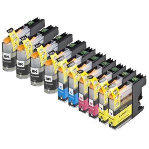 Kompatible Tintenpatronen Brother LC123 – hohe Kapazität, 10er-Pack (ersetzt LC121)