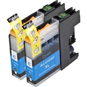 Kompatible Tintenpatronen Brother LC223 – Cyan, hohe Kapazität, 2er-Pack (ersetzt LC221)