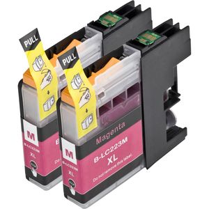 Kompatible Tintenpatronen Brother LC223 – Magenta, hohe Kapazität, 2er-Pack (ersetzt LC221)