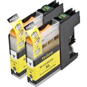 Kompatible Tintenpatronen Brother LC223 – Gelb, hohe Kapazität, 2er-Pack (ersetzt LC221)