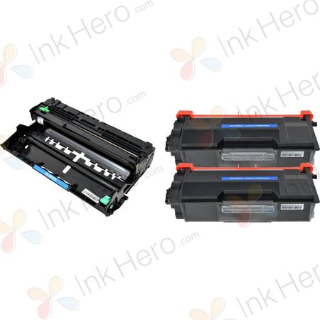 Kompatibles Toner- und Trommelset Brother TN3480 & DR3400 – hohe Kapazität, 3er-Pack