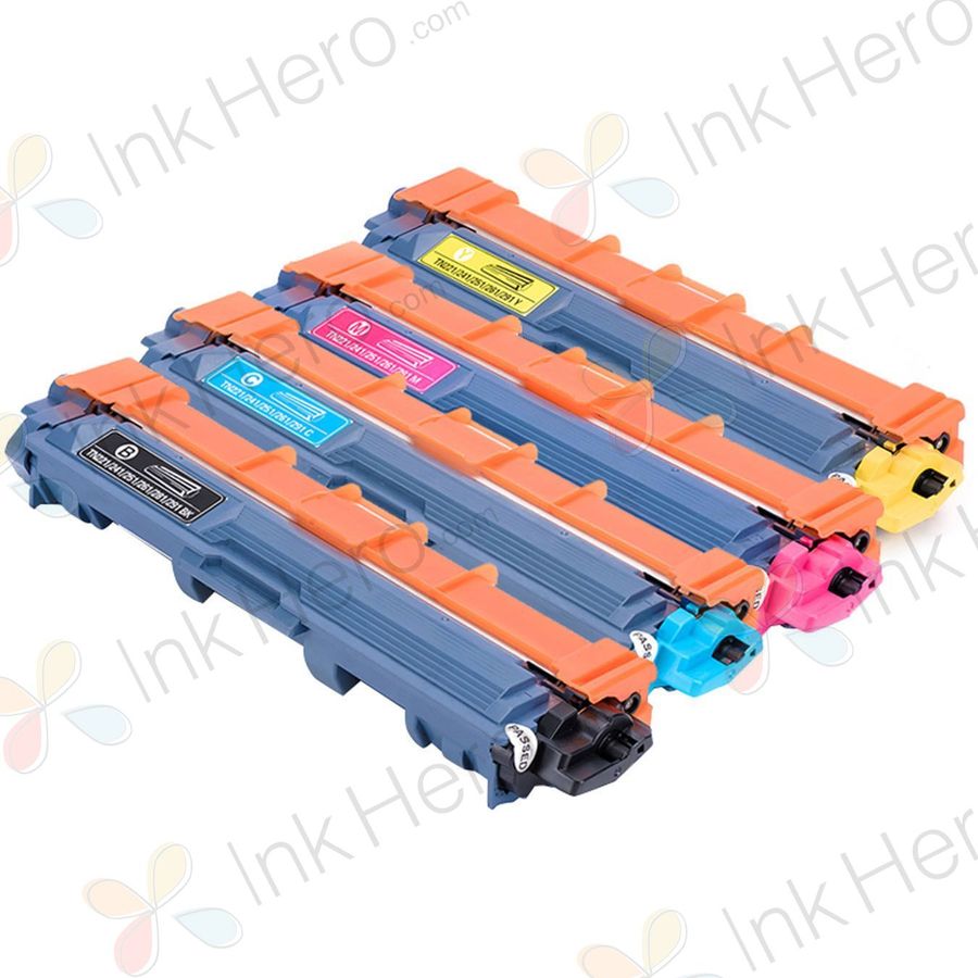 Pack de 4 Brother TN241 & TN245 toner compatibles haute capacité (Ink Hero)